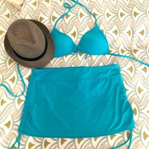 Athlete Aqualuxe Side scrunch swim skirt